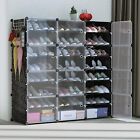 60 Pairs Shoe Rack Organizer 10-Tier Stackable Shoe Storage Cabinet Space Saving