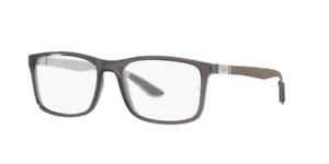 New ListingRay-Ban RB8908 8061 Transparent Gray Eyeglasses 55-18-145 Brand New