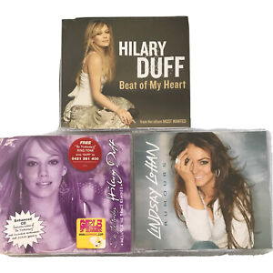 Lindsay Lohan HILARY DUFF CD Singles Bulk Lot 00 Pop Rare AUSTRALIAN EDITION x3