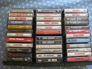 High Quality Cassettes. Pick from pop/rock cassettes from the 70's, 80s & 90's.