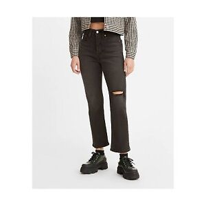 Levi's Women's High-Rise Wedgie Straight Cropped Jeans