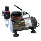 Paasche 1/5 HP Airbrush Compressor w/Regulator, Moisture trap & Auto Shutoff