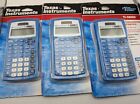 Lot Of 3 New Texas Instruments TI-30X IIS Scientific Calculator - Target Blue