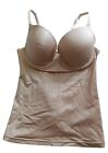 Maidenform Slimming Camisole Built In Bra Size 34C Nude Light Control