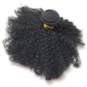 Afro Kinky Curly 4B 4C Hair Extensions One Bundle Hair Weave Human Hair Bundl...