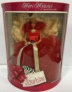 1988 1st Special Edition Rare Happy Holidays Barbie Doll Collector BOX Damage