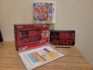 MINT Nintendo 3DS LL/XL -One Piece Edition Region Free CIB Loaded With Games