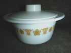 Pyrex  BUTTERFLY GOLD Butter Dish Bowl #75 w/Lid Corning Corelle VTG 1970s