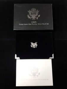 1995 U.S. Mint Premier Silver Proof Set W/ Box & COA