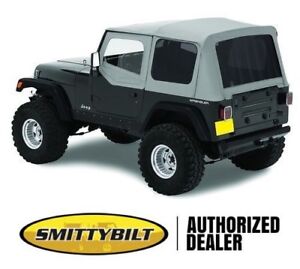 Smittybilt Replacement Soft Top w/ Half Door Skins For 88-95 Jeep Wrangler YJ (For: Jeep Wrangler)