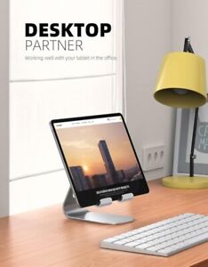 Adjustable Tablet Holder-Desktop Stand Dock Holder, Silver