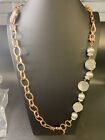 Myka 3 Way  Convertible Necklace Rose Gold Necklace With Swarovski Crystals .