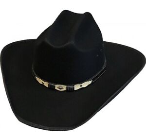 Summit Hats MX Wool Faux Felt Black Cattleman Cowboy Vaquero Hat