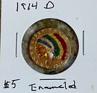 New Listing1914-D $5 Gold Indian XF, Enameled Obverse