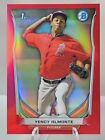 2014 Bowman Chrome Yency Almonte 1st Prospect Red Refractor #'d 3/5 Chicago Cubs