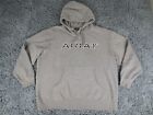 Ariat Hoodie Mens Extra Large Gray Pullover Blend Logo Spellout Flag Print *