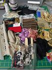 varied lot of trims for sewing, braid,  cording, picot, ribbons, etc.