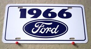 1966 Ford license Plate car tag 66 Falcon Fairlane Mustang Thunderbird Ranchero