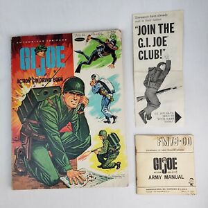 Vintage 1960's G.I. Joe Army Manual Action Coloring Book GI Joe Club Members
