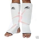 ARD Shin Instep Protectors, Guards Pads Boxing, MMA, Muay Thai White S,M, L, XL