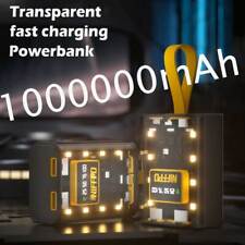 1000000mAh Mecha Power Bank USB Portable External Battery Backup Fast Charger