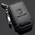 Genuine Leather Car Key Pouch Key Chain Key Holder Case Cover for Mercedes-Benz