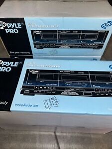 Pyle Pro PT-649D Dual Cassette Deck. New In The Box!