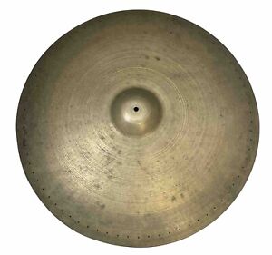 Late 40s Early  50s  Transition Stamp Zildjan 26-inch Ride Cymbal Rivet Holes