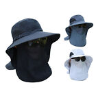 Fishing Hat Outdoor UV Sun Protection Wide Brim Hat with Face Cover & Neck Flap