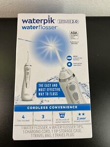 Waterpik Cordless Advanced 2.0 Water Flosser -WHITE, WP-580CD Open Box New