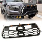 Replacement Grill for 2016-2023 Tacoma with Letters and Side Lights&Sensor Cover (For: 2023 Tacoma TRD Pro)