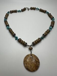 Vintage Southwestern Turquoise Necklace 18”