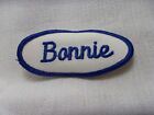 BONNIE  USED EMBROIDERED VINTAGE SEW ON NAME PATCH TAGS ASSORTED COLORS