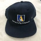 Vintage Ansett Australia Airline Hat Cap Blue Rare with Pin 100% Cotton One Size