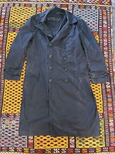Vintage US Navy Trench Coat Deck Jacket Naval Clothing Supply USN Raincoat