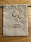 Kendra Scott Alex Drop Earrings in Rose Quartz/Gold - New Without Tags