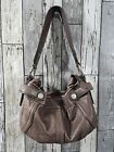 Fossil Fifty Four Brown Leather Shoulder Bag