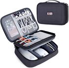 BUBM Electronic Organizer, Double Layer Travel Gadget Carry Bag for Cables, Plug