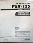 Yamaha PSR-125 Portatone Keyboard Service Manual Notes