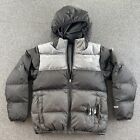 North Face Down Puffer Jacket Boys Medium Reversible Hooded 550 Fill SKU4153