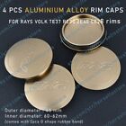 4 x 65mm Bronze Aluminum Alloy Wheel Center Hub Rim Caps for RAYS VOLK TE37 ZE40