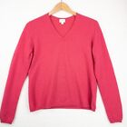 Apt. 9 Sweater Womens Large  Pink 100% Cashmere V Neck Soft