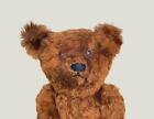 Antique 1940's American Teddy Bear thick Chocolate Brown Mohair articulated 18