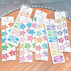 10/12PCS Hairpins Candy Color Snap Hair Clip For Kids Girl Barrettes BB Clips +