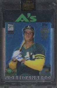 2021 Topps Archives Signature Series Jose Canseco Oakland A's Signed AUTO 1/1