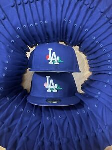 NEW ERA Los Angeles Dodgers Rose Embroidered 59 Fifty Fitted Hat FREE SHIPPING!