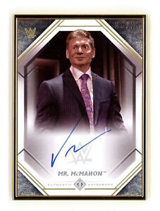 2021 Topps WWE Transcendent Auto MR. VINCE MCMAHON Gold Framed AUTOGRAPH 23/25