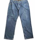 SouthPole Mens Jeans Size 40 X 30 Straight Leg Denim Distressed Blue Medium Wash