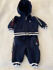 RALPH LAUREN BABY BOYS JACKET & PANTS SIZE NB-3MOS NAVY AND WHITE