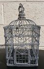 Ornate antique metal bird cage